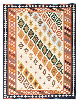 Alfombra Kelim - Oriental - 203 x 155 cm - beige