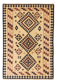 Alfombra Kelim - Oriental - 214 x 140 cm - beige