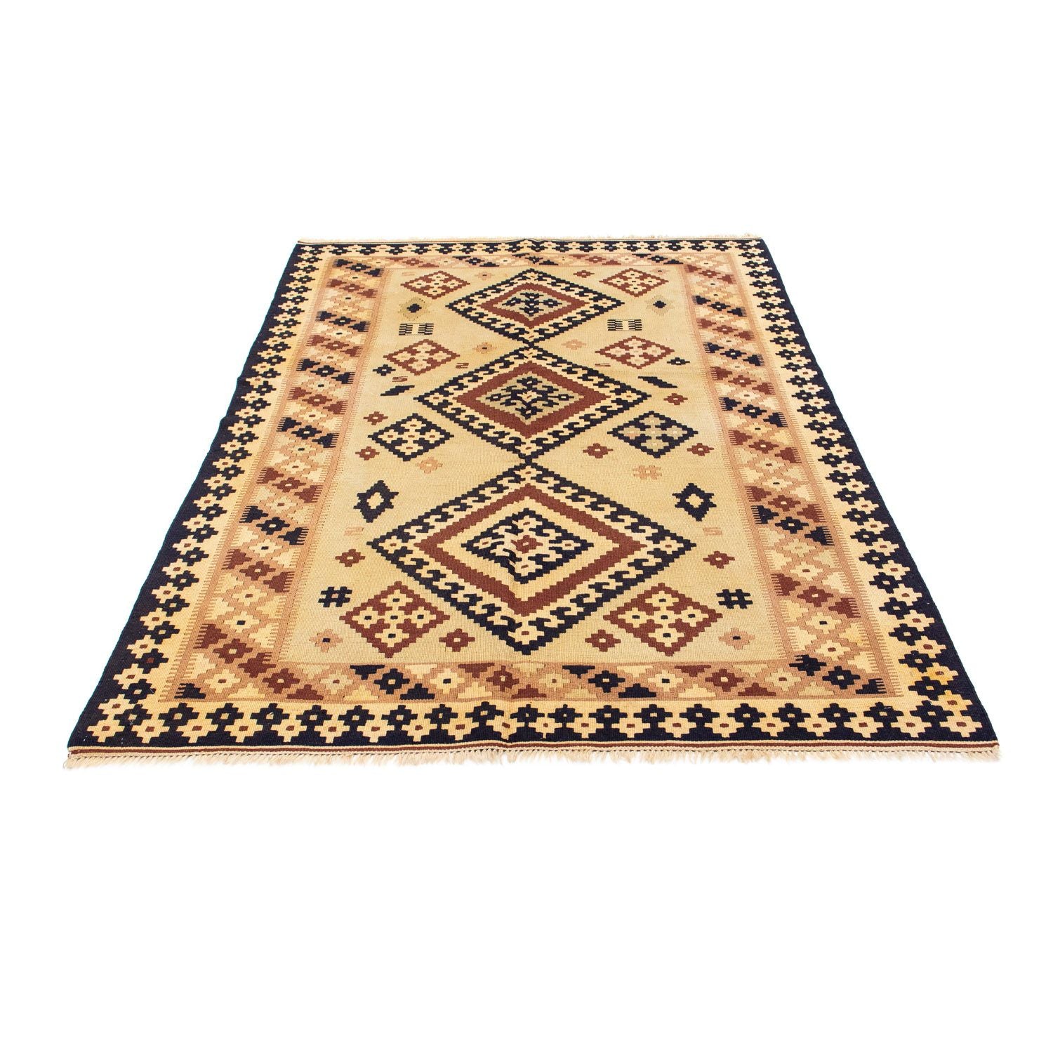 Alfombra Kelim - Oriental - 214 x 140 cm - beige