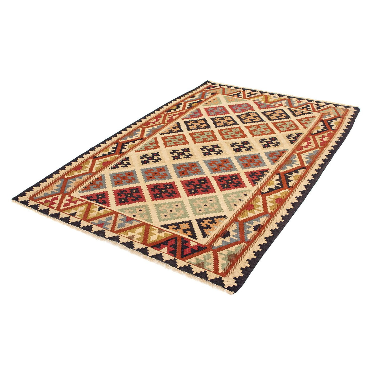 Alfombra Kelim - Oriental - 188 x 124 cm - marrón