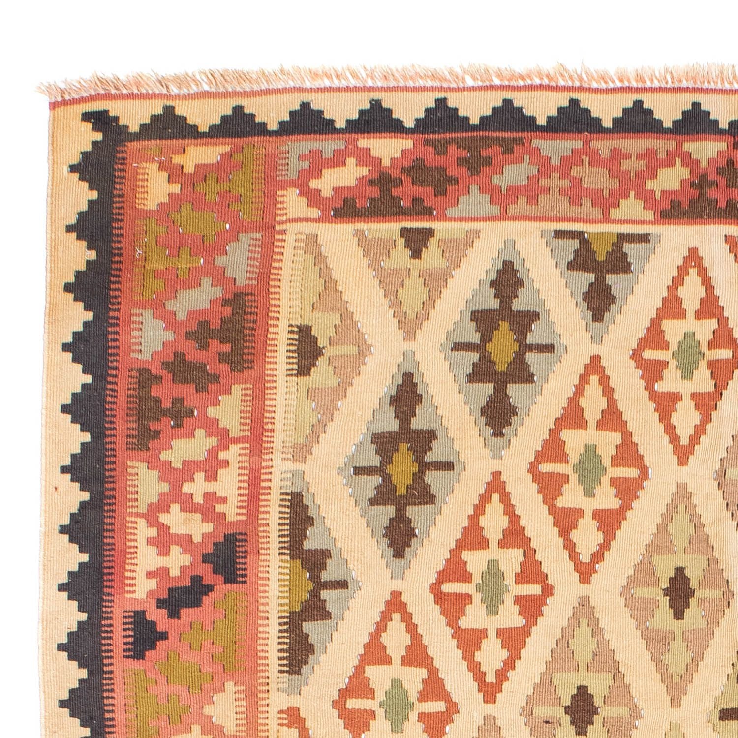 Alfombra Kelim - Oriental - 190 x 144 cm - beige