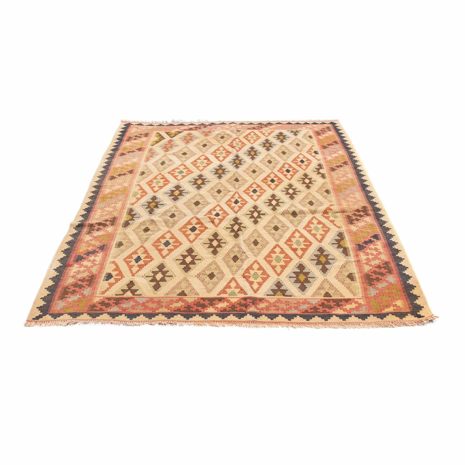 Alfombra Kelim - Oriental - 190 x 144 cm - beige