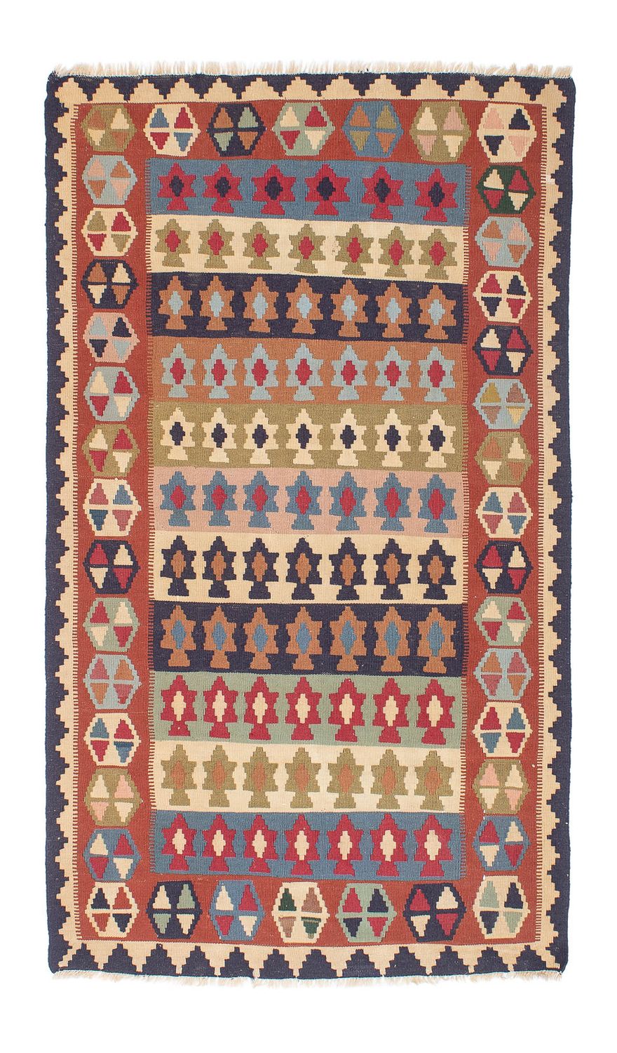 Alfombra Kelim - Oriental - 194 x 114 cm - multicolor