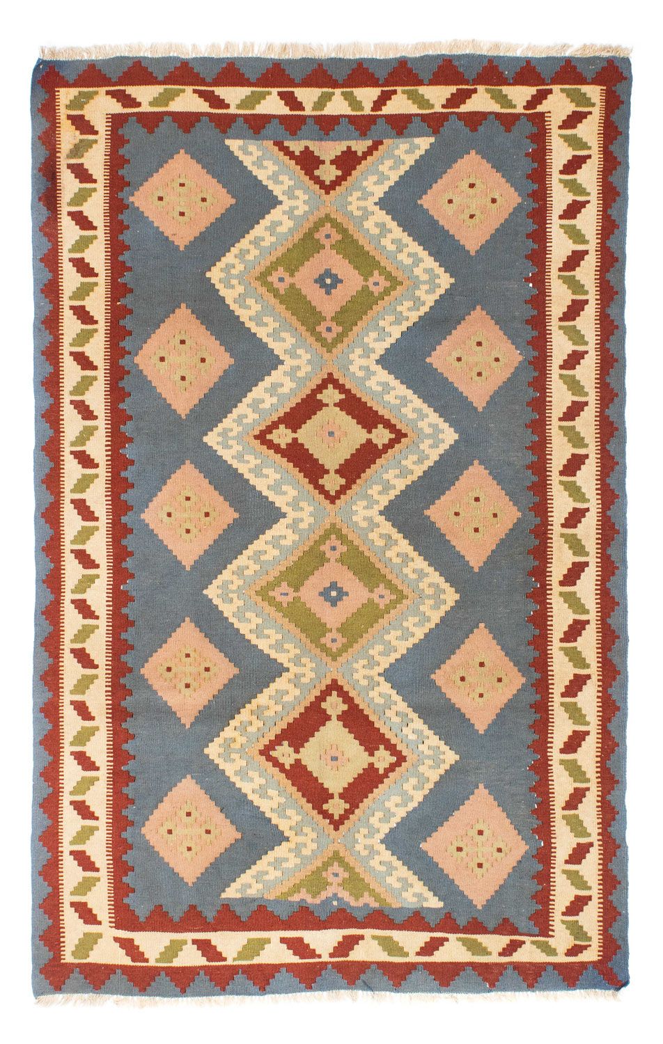 Alfombra Kelim - Oriental - 200 x 130 cm - azul claro
