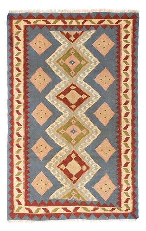 Alfombra Kelim - Oriental - 200 x 130 cm - azul claro