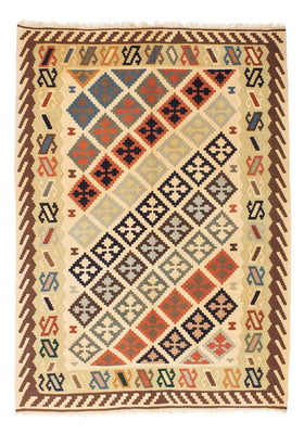 Alfombra Kelim - Oriental - 200 x 147 cm - beige