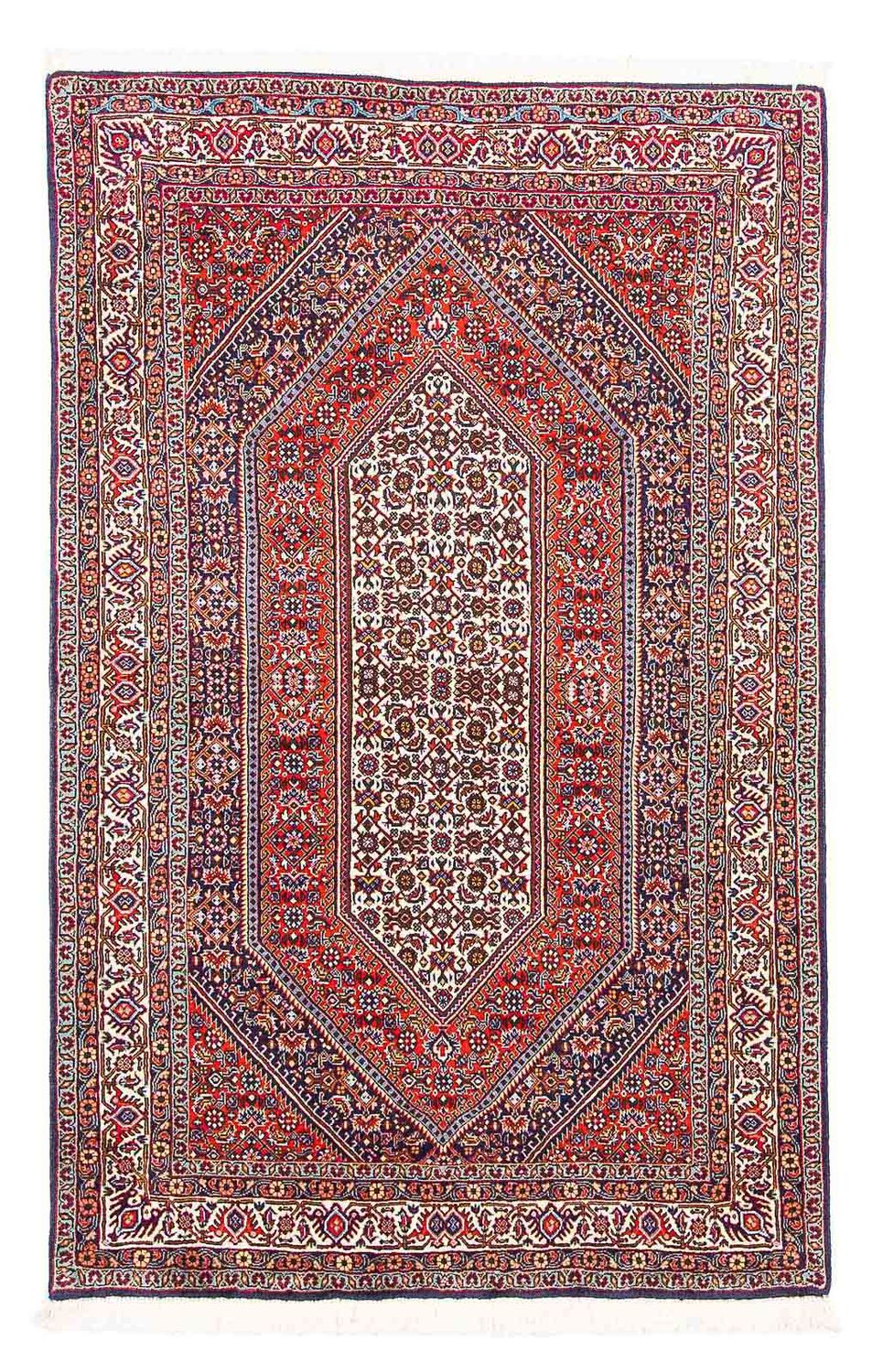 Alfombra persa - Bidjar - 159 x 106 cm - rojo
