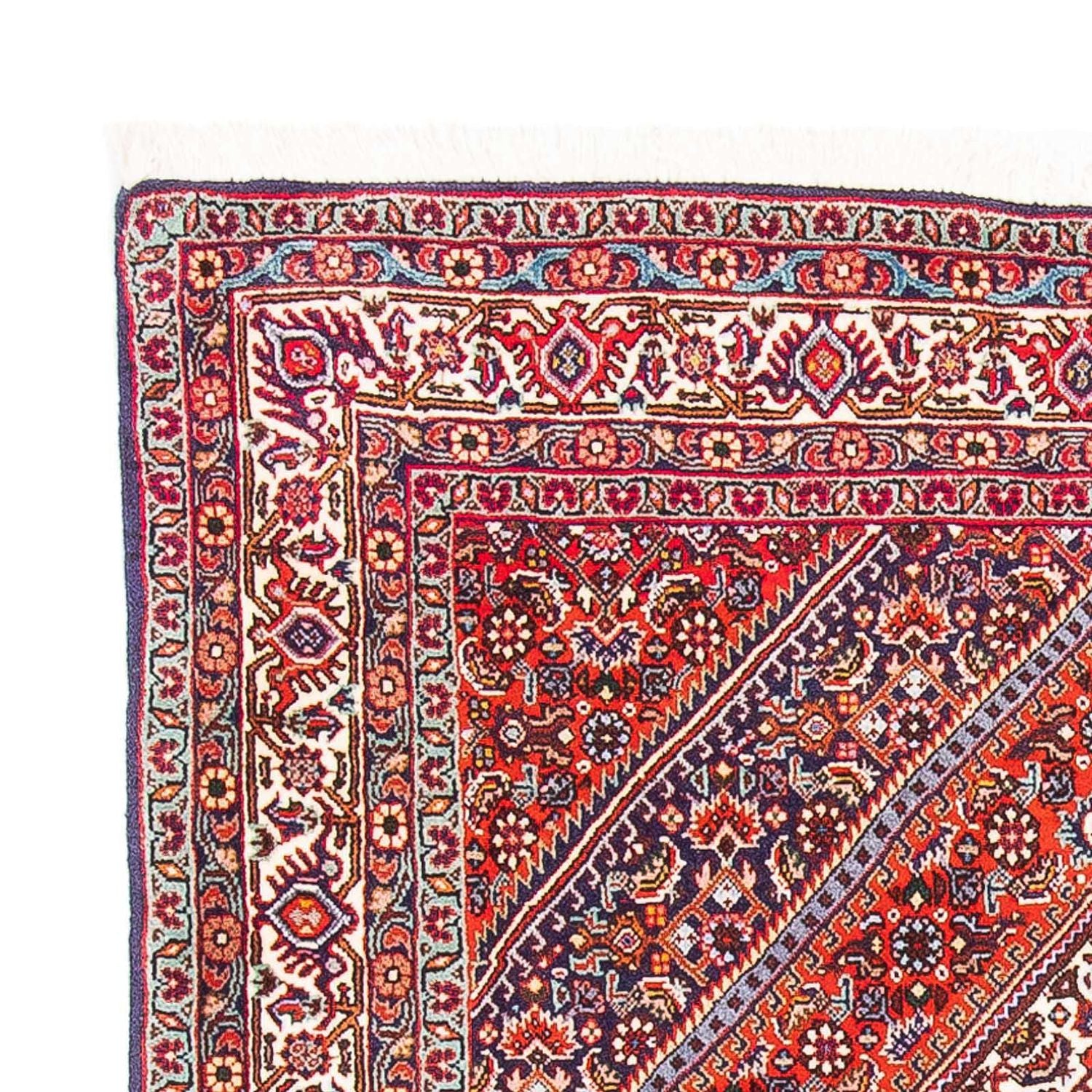 Alfombra persa - Bidjar - 159 x 106 cm - rojo