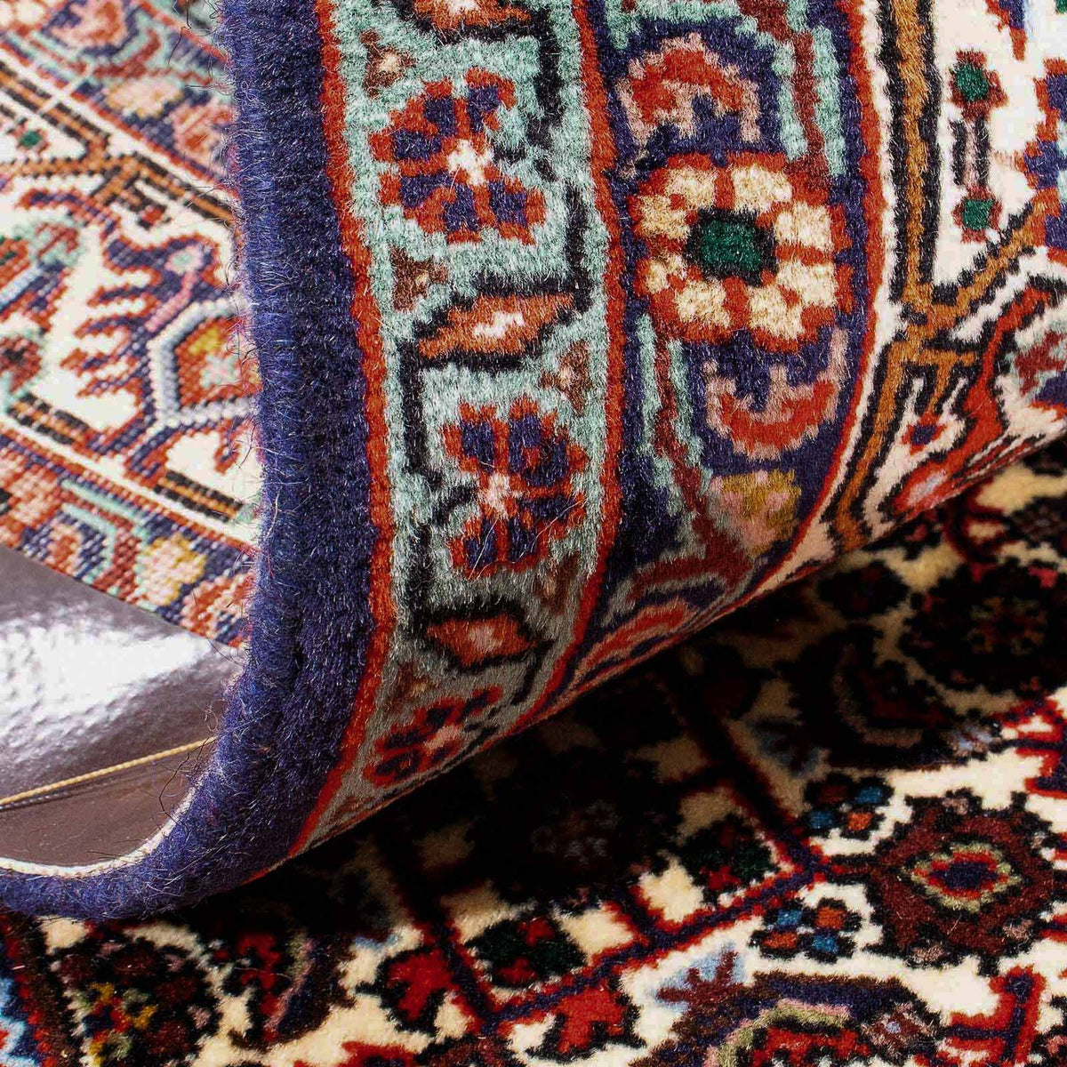 Alfombra persa - Bidjar - 159 x 106 cm - rojo