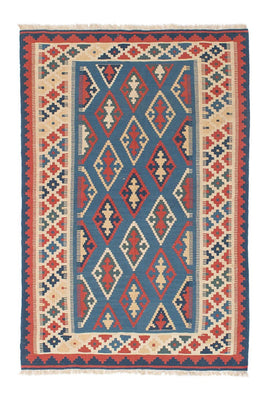 Alfombra Kelim - Oriental - 168 x 114 cm - azul
