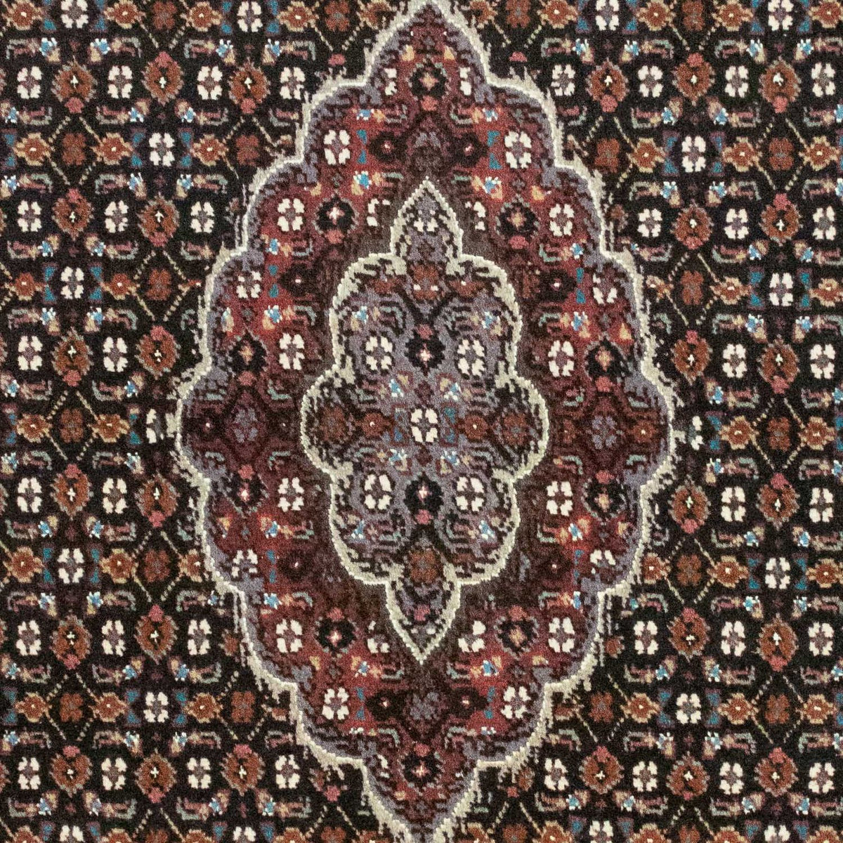 Alfombra persa - Tabriz - 127 x 75 cm - azul oscuro