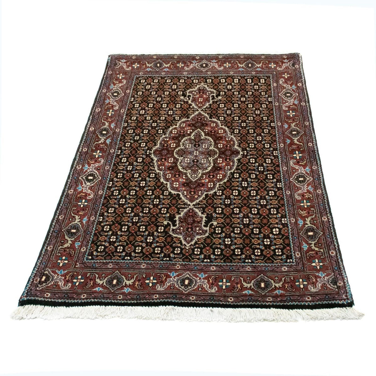 Alfombra persa - Tabriz - 127 x 75 cm - azul oscuro