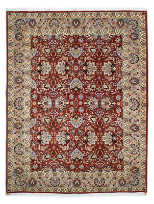 Alfombra persa - Ghom - 232 x 180 cm - rojo oscuro