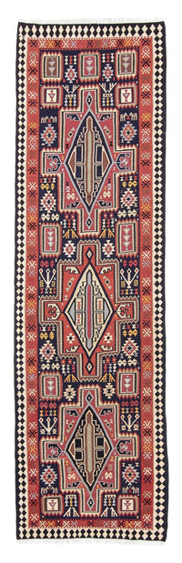 Alfombra de pasillo Alfombra Kelim - Oriental - 382 x 102 cm - multicolor