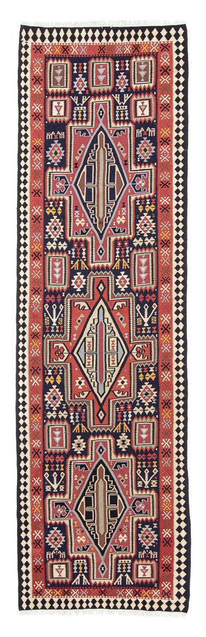 Alfombra de pasillo Alfombra Kelim - Oriental - 382 x 102 cm - multicolor