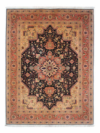 Alfombra Persa - Tabriz - Real - 203 x 150 cm - marrón claro