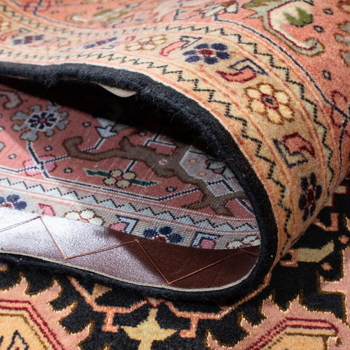 Alfombra Persa - Tabriz - Real - 203 x 150 cm - marrón claro