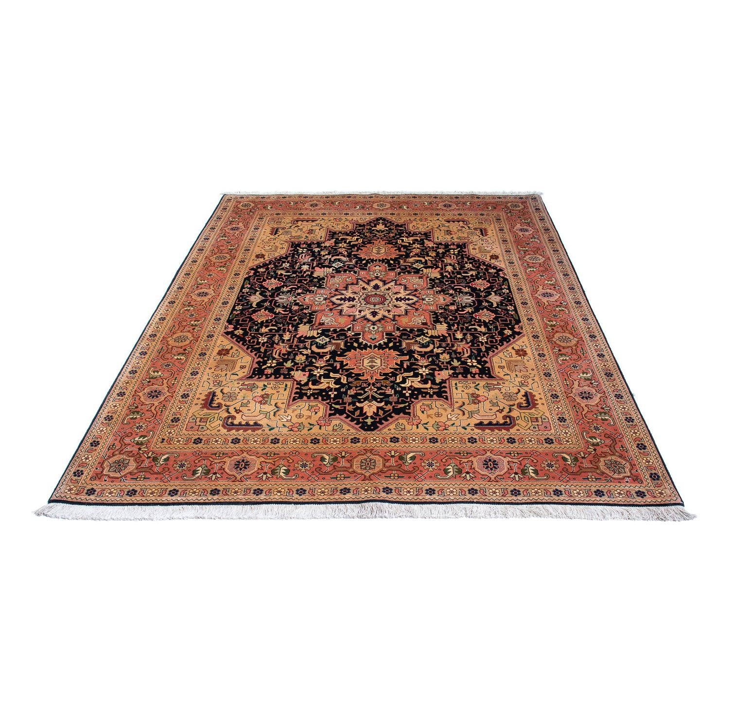 Alfombra Persa - Tabriz - Real - 203 x 150 cm - marrón claro