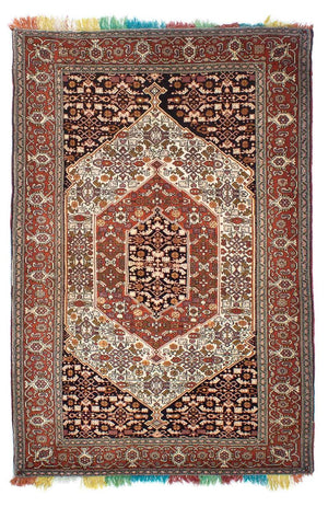 Alfombra persa - Clásica - 197 x 132 cm - multicolor
