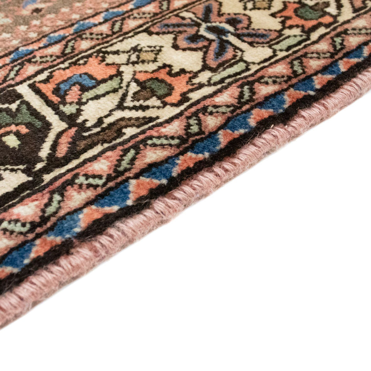 Alfombra persa - Nómada - 195 x 147 cm - rojo claro