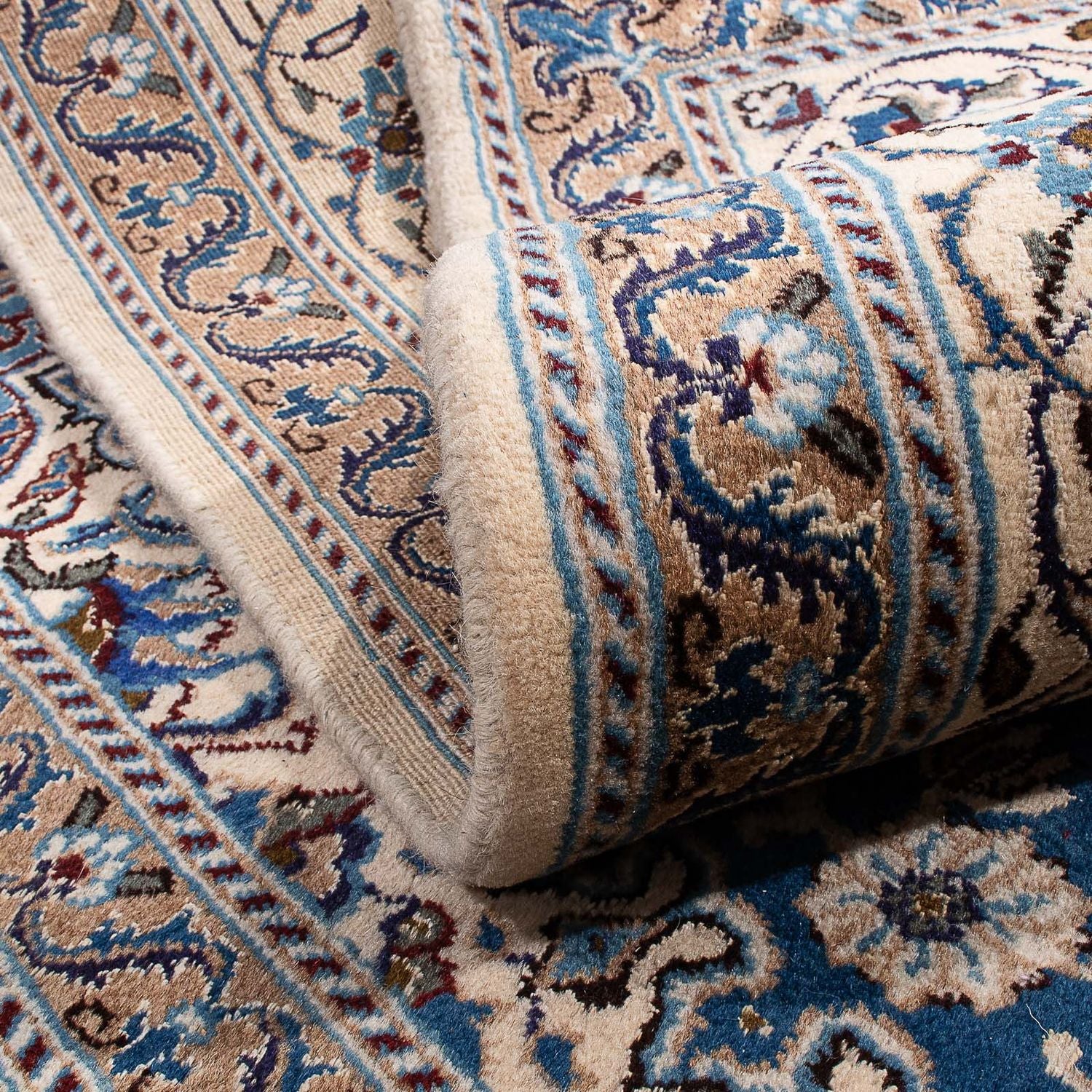 Alfombra persa - Nain - 275 x 195 cm - verde