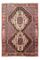 Alfombra persa - Nómada - 199 x 133 cm - rojo claro