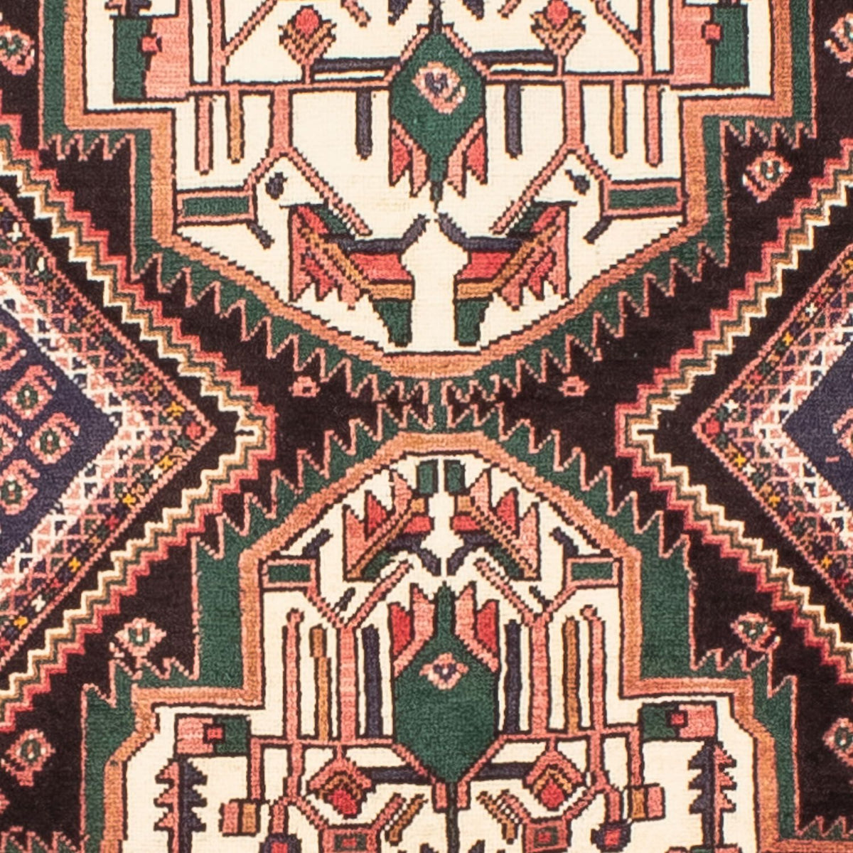 Alfombra persa - Nómada - 199 x 133 cm - rojo claro