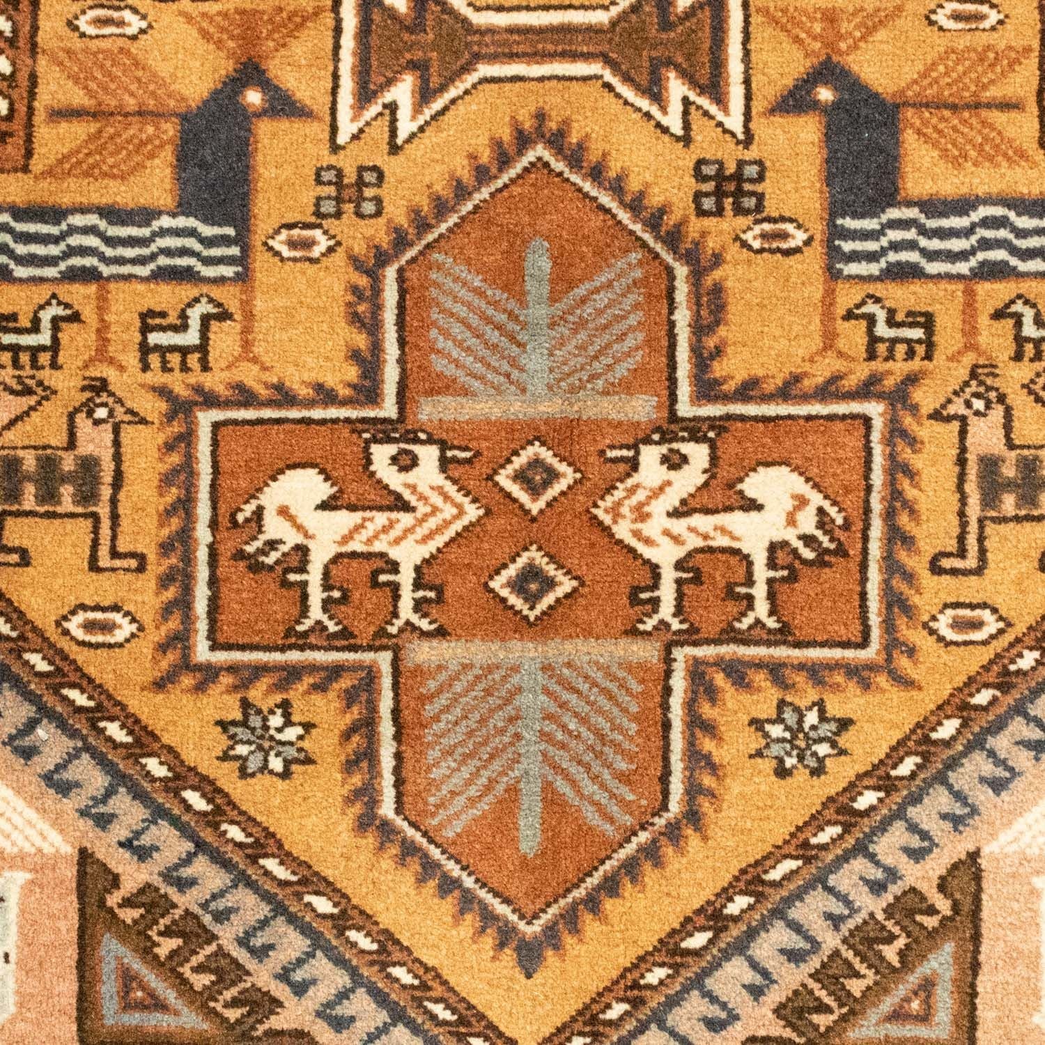 Alfombra persa - Nómada - 197 x 144 cm - marrón claro