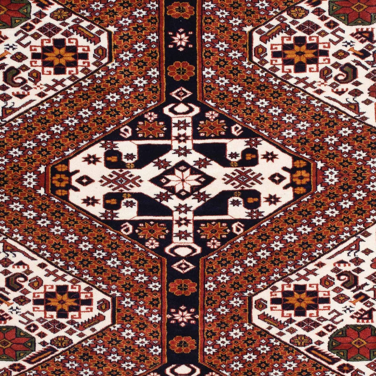 Alfombra persa - Clásica - 169 x 132 cm - marrón