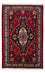 Alfombra persa - Nómada - 162 x 110 cm - rojo oscuro