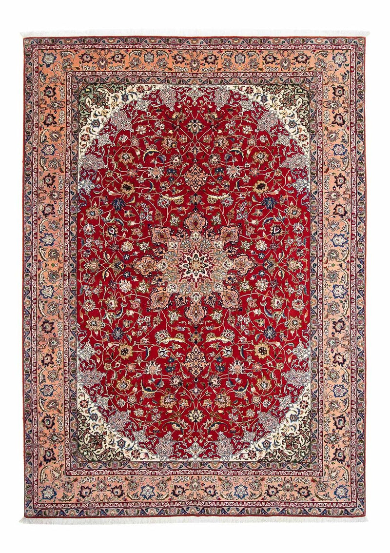 Alfombra Persa - Tabriz - Real - 307 x 205 cm - rojo oscuro