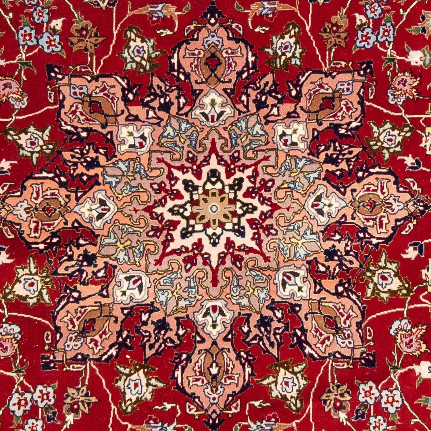 Alfombra Persa - Tabriz - Real - 307 x 205 cm - rojo oscuro