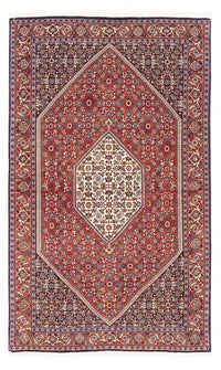 Alfombra persa - Bidjar - 168 x 110 cm - rojo