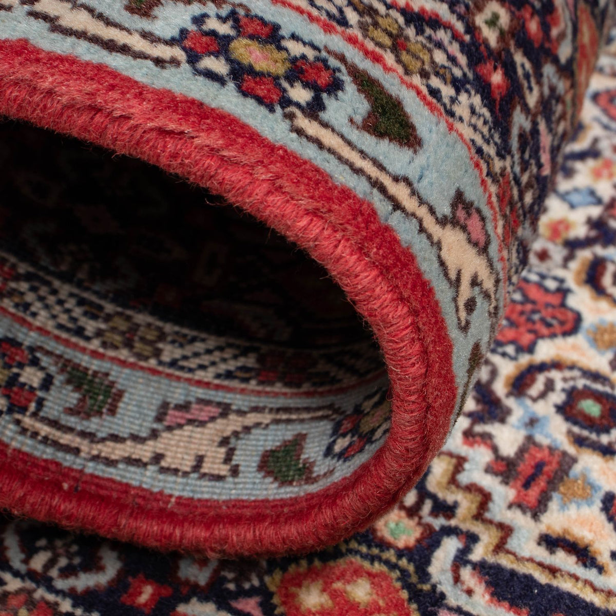 Alfombra de pasillo Alfombra persa - Clásica - 253 x 53 cm - rojo oscuro