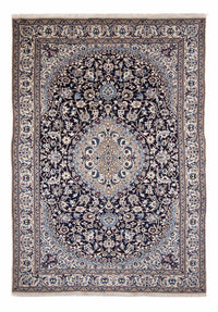 Alfombra persa - Nain - 350 x 243 cm - azul oscuro