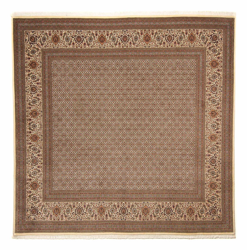 Alfombra persa - Tabriz cuadrado  - 258 x 251 cm - marrón claro