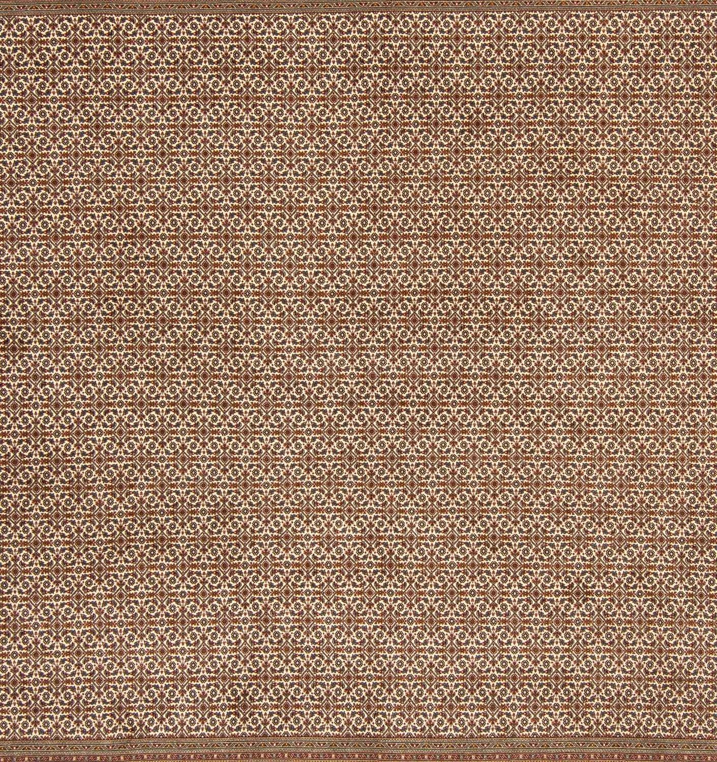Alfombra persa - Tabriz cuadrado  - 258 x 251 cm - marrón claro