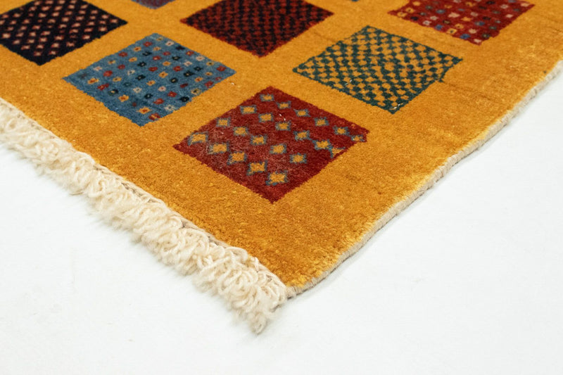 Alfombra Gabbeh - Loribaft Persa - 154 x 112 cm - naranja