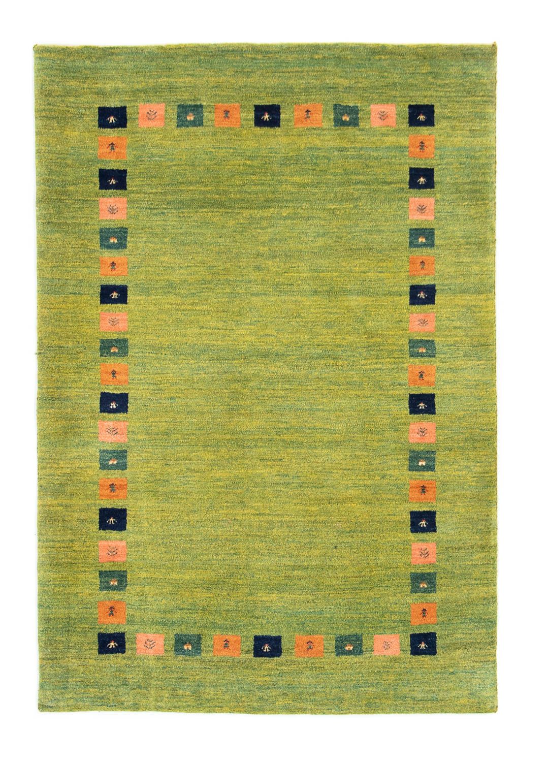 Alfombra Gabbeh - Loribaft Persa - 154 x 107 cm - verde