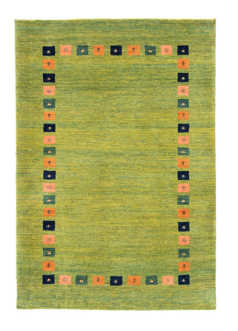 Alfombra Gabbeh - Loribaft Persa - 154 x 107 cm - verde