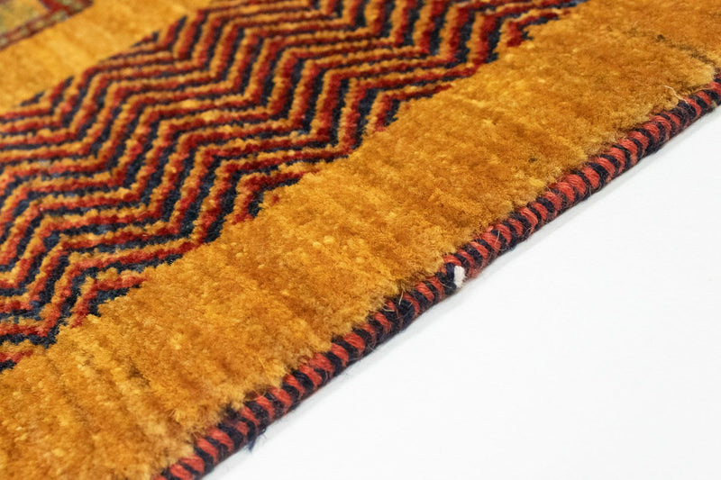 Alfombra Gabbeh - Loribaft Persa - 150 x 102 cm - oro