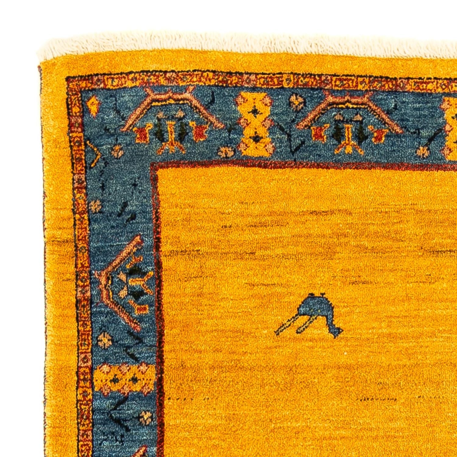 Alfombra Gabbeh - Loribaft Persa - 143 x 109 cm - oro