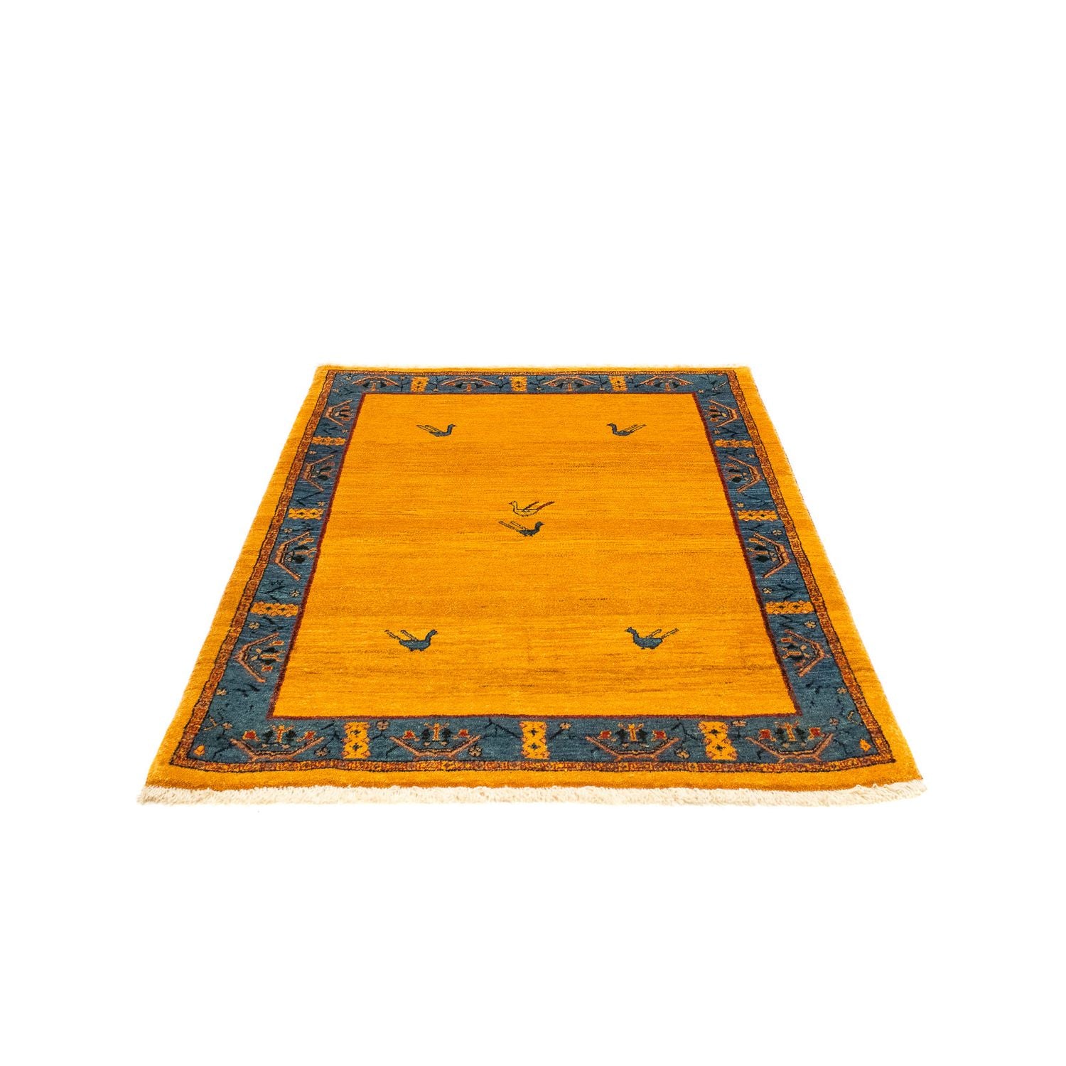 Alfombra Gabbeh - Loribaft Persa - 143 x 109 cm - oro