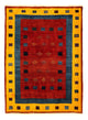 Loribaft Alfombra 112x145cm - Perserteppich Wollteppich