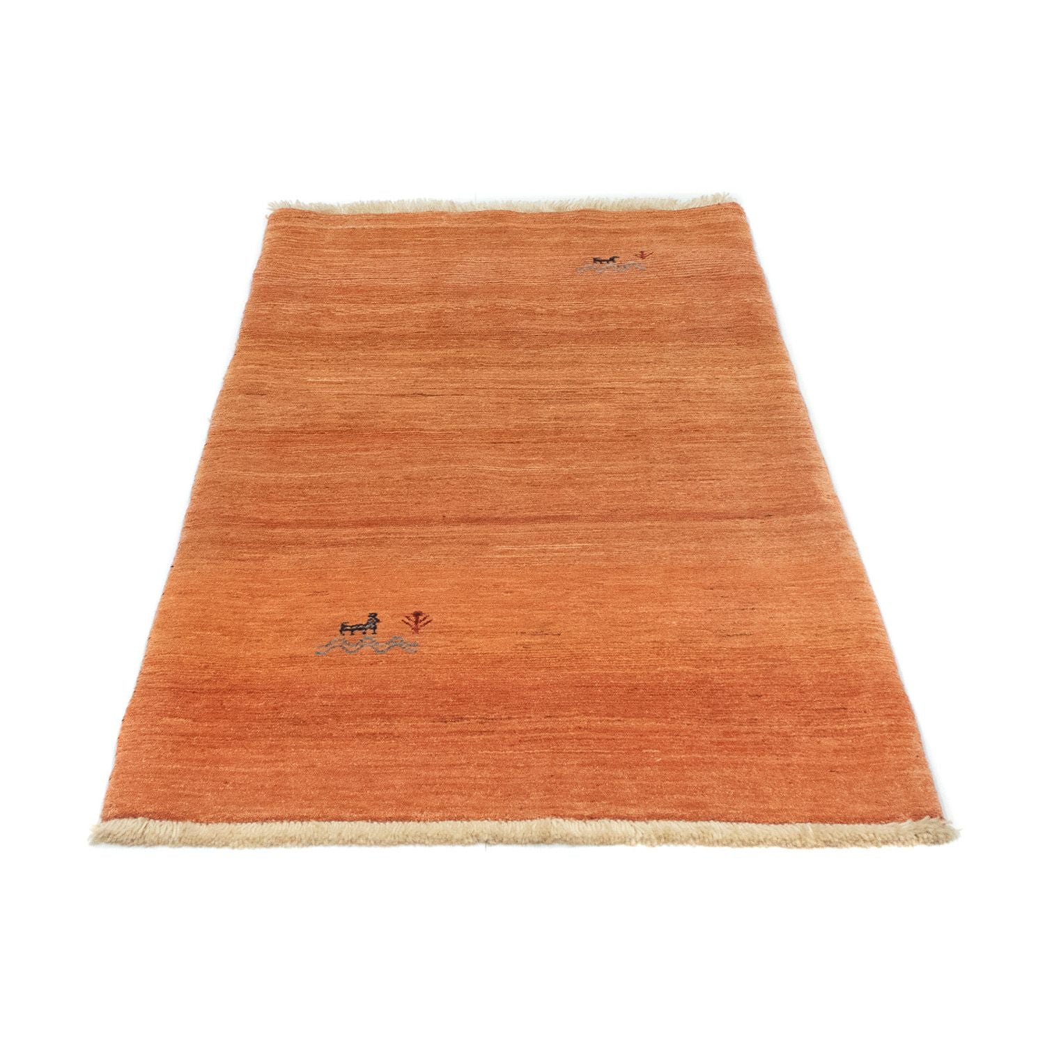 Alfombra Gabbeh - Loribaft Persa - 163 x 88 cm - naranja