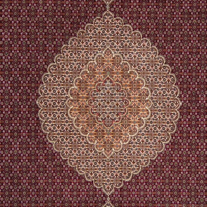 Alfombra persa - Tabriz - 300 x 200 cm - rojo oscuro