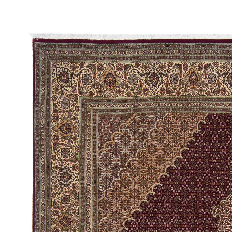 Alfombra persa - Tabriz - 300 x 200 cm - rojo oscuro