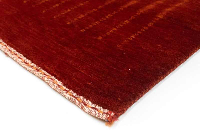 Alfombra de pasillo Alfombra Gabbeh - Loribaft Persa - 307 x 80 cm - rojo