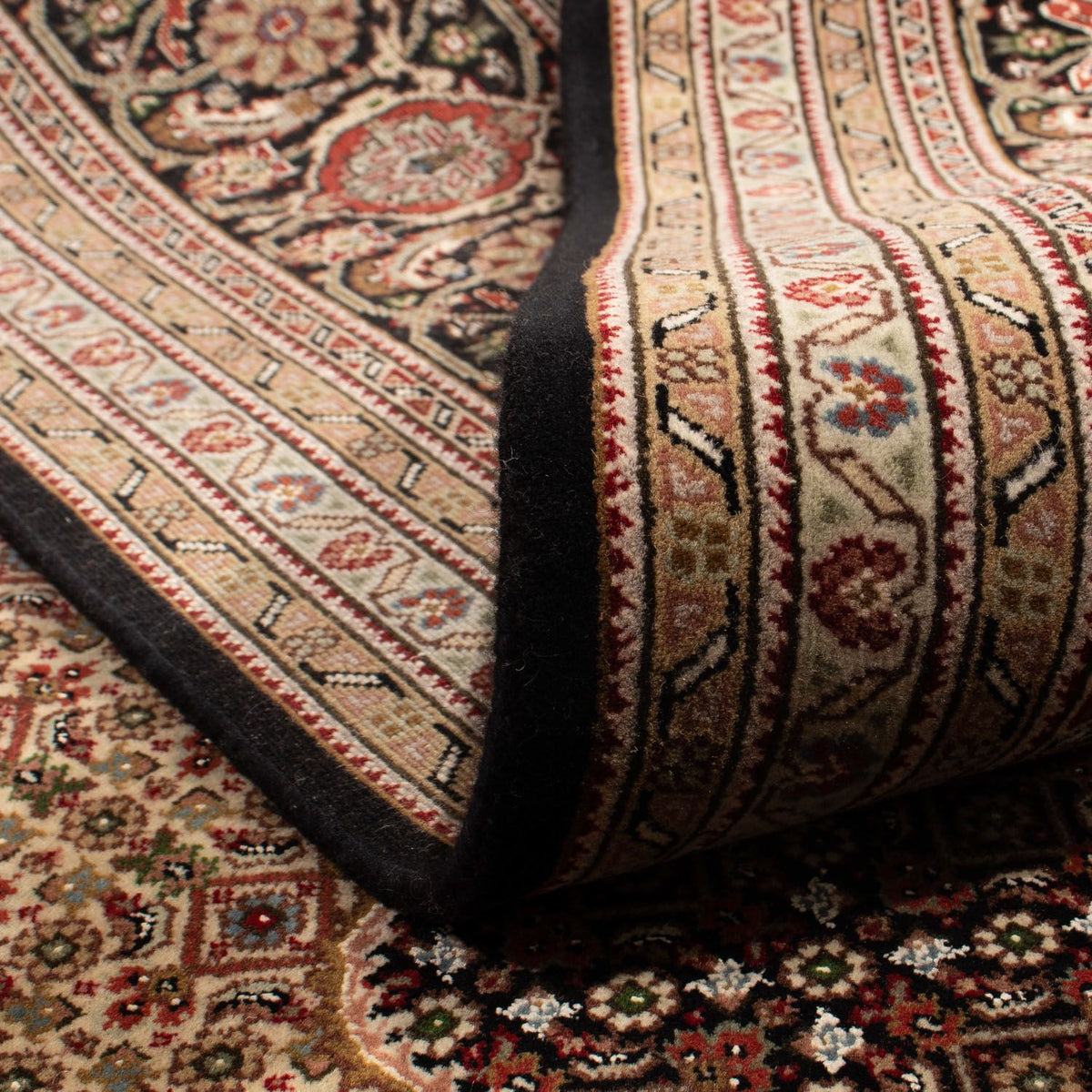 Alfombra persa - Tabriz - 253 x 246 cm - azul oscuro