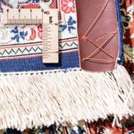 Alfombra persa - Ghom - 118 x 80 cm - azul oscuro